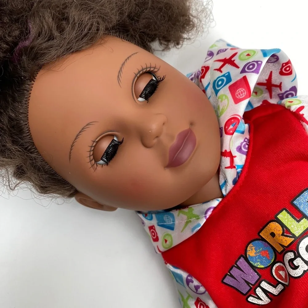 My Life As Doll World Vlogger Outfit Red Hoodie Pants Shoes 18